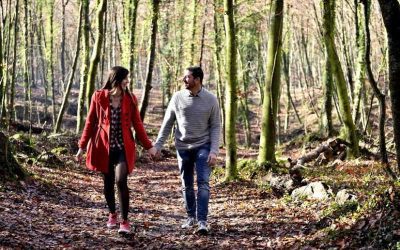 Ideas creativas para fotos de bodas en el otoño.